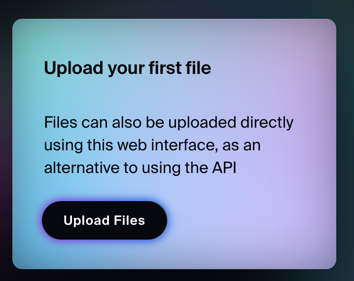 web3.storage upload button